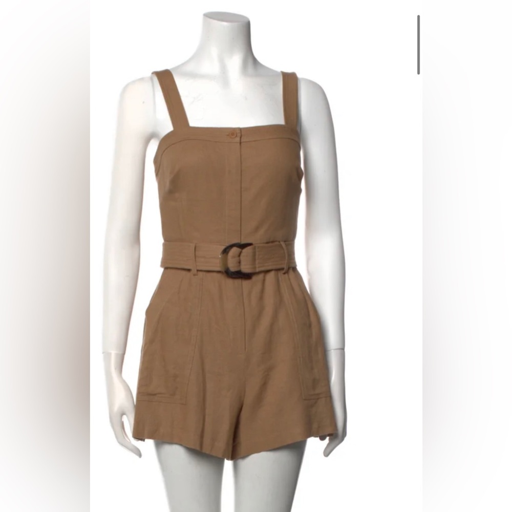Revolve Jonathan Simkhai Yara Topaz Linen Romper